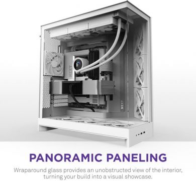  Case NZXT ATX/micro ATX/Mini-ITX/EATX White Midi Tower PC CM-H92FW-01 CM-H92FW-01 | Elektrika.lv