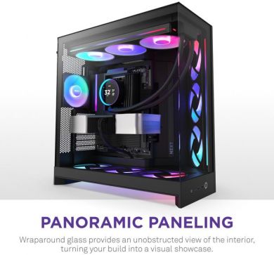  Case NZXT ATX/micro ATX/Mini-ITX/EATX Black Midi Tower PC CM-H92FB-R1 CM-H92FB-R1 | Elektrika.lv