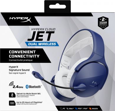 HyperX HEADSET HYPERX CLOUD JET/WRL GAM BLU AM7A0AA HYPERX AM7A0AA | Elektrika.lv