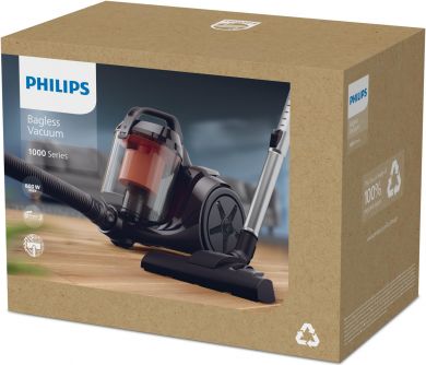 Philips Vacuum Cleaner PHILIPS Input power 800 W Dust capacity 1.3 L Cylinder vacuum Cleaning type Dry Dust container Bagless Colour Black XB1142/10 XB1142/10 | Elektrika.lv