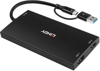 Lindy I/O CONVERTER USB-C/A TO HDMI/43430 LINDY 43430 | Elektrika.lv