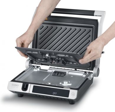 Caso Design Caso Double Contact Grill with Thermocontrol | SteakMaster Pro | Contact grill | 2000 W | Stainless Steel/Black 02838