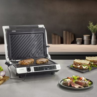 Caso Design Caso Double Contact Grill with Thermocontrol | SteakMaster Pro | Contact grill | 2000 W | Stainless Steel/Black 02838