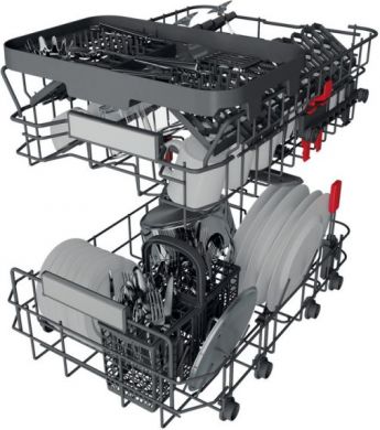 Whirlpool Whirlpool Dishwasher | WSIO 3T223 PCE X | Built-in | Width 45 cm | Number of place settings 10 | Number of programs 7 | Energy efficiency class E | Display | Inox WSIO 3T223 PCE X