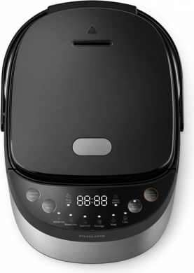 Philips Philips Mini rice cooker | HD3093/80 3000 series | 600 W | 0.85 L | Number of programs 8 | Black/Stainless Steel HD3093/80