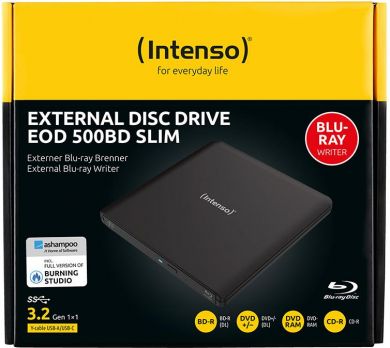 INTENSO DVD RW USB3.2 EXT/BLACK 5401500 INTENSO 5401500 | Elektrika.lv