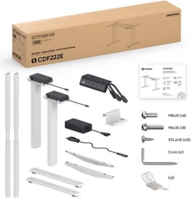  DESK FRAME MOTORISED/WHITE CDF222E-W ONKRON CDF222E-W | Elektrika.lv