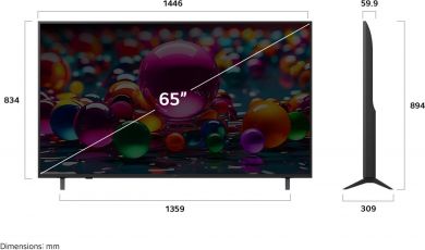 LG TV Set LG 65 " 4K Ultra HD 2160 x 3840 pixels Flat 16:9 LED 65UA74003LB 65UA74003LB | Elektrika.lv
