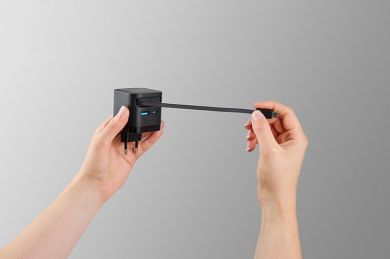 INTENSO POWER ADAPTER 1XUSB-A/1XUSB-C/BLACK 7806522 INTENSO 7806522 | Elektrika.lv