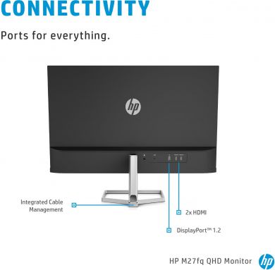  LCD Monitor HP 27 " 2560 x 1440 pixels Quad HD Native aspect ratio 16:9 LCD Flat 2H4B5E9 2H4B5E9 | Elektrika.lv