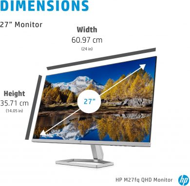  LCD Monitor HP 27 " 2560 x 1440 pixels Quad HD Native aspect ratio 16:9 LCD Flat 2H4B5E9 2H4B5E9 | Elektrika.lv