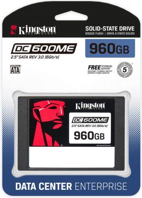 Kingston SSD KINGSTON 960 GB Serial ATA III 2.5" Write speed 530 MB/s Read speed 560 MB/s 1752xTBW rating MTBF 2000000 h SEDC600ME/960G SEDC600ME/960G | Elektrika.lv