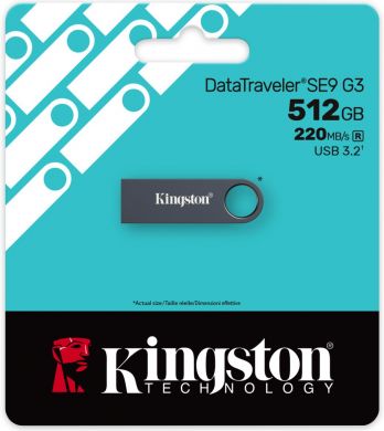 Kingston MEMORY DRIVE FLASH USB3.2 512G/SE9 G3 KE-U2X512-1AC KINGSTON KE-U2X512-1AC | Elektrika.lv