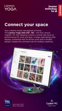 Lenovo Lenovo Yoga AIO 32ILL10 31.5 UHD ULT7-258V/32GB/1TB/NVIDIA GF RTX 4050 6GB/WIN11 Pro/Nordic kbd/2Y Warranty | Lenovo Yoga | AIO 32ILL10 | Desktop | AIO | 31.5 " | Inte Core Ultra 7 | 258V | 32 GB | Soldered LPDDR5x | 1000 GB | NVIDIA GeForce RTX 4050 F0HX0013MT