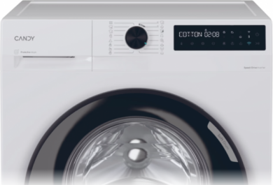 Candy Candy Washing Machine | BR 48B6-S | Energy efficiency class A | Front loading | Washing capacity 8 kg | 1400 RPM | Depth 53 cm | Width 60 cm | Display | LCD | Steam function | Wi-Fi | White BR 48B6-S