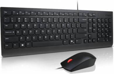 Lenovo Lenovo Essential Wired Combo Keyboard and Mouse | Keyboard and Mouse Set | Wired | Mouse included | Lithuanian | Black 4X31R64442