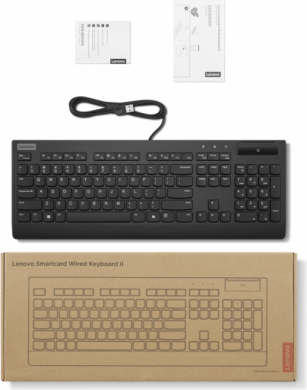 Lenovo Lenovo Smartcard II | Keyboard | Wired | Estonian | Black | USB-A | Plunger type switch 4Y41R64720
