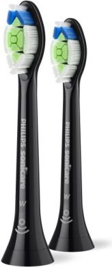 Philips Sonicare Optimal White toothbrush head, black 2pcs. HX6062/88 | Elektrika.lv