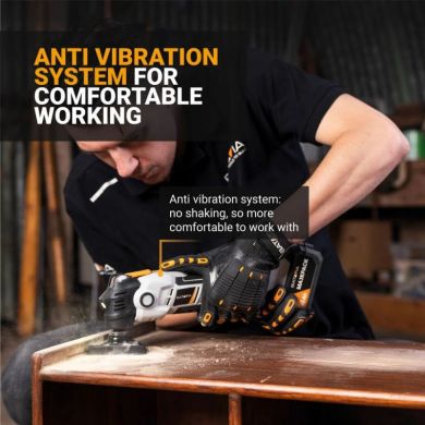  Batavia B.V. | 18V Cordless Anti-Vibration Multitool - Without Battery and Charger 7064049