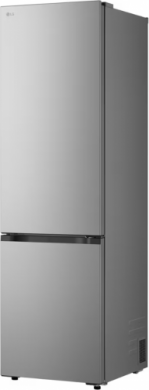 LG LG Refrigerator | GBBSJ10EPY | Energy efficiency class E | Free standing | Combi | Height 186 cm | No Frost system | Fridge net capacity 220 L | Freezer net capacity 113 L | Display | 35 dB | Prime Silver GBBSJ10EPY