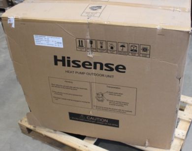 Hisense SALE OUT. Hisense Hi-Therma 4,4 kw heat pump Split type Outdoor unit | SALE OUT. SALE OUT. Hisense AHW-044HCDS1 | Hi-Therma 4.4 kw heat pump Split type Outdoor unit | DAMAGED PACKAGING, DENT ON TOP, BENT RADIATOR GRILLES AHW-044HCDS1SO