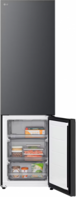 LG LG Refrigerator | GBBSJ1CCEP | Energy efficiency class C | Free standing | Combi | Height 186 cm | Fridge net capacity 220 L | Freezer net capacity 113 L | Display | 34 dB | Black GBBSJ1CCEP