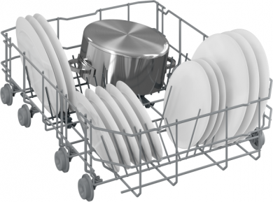  BEKO DIS35026 | Built-in | Width 45 cm | Number of place settings 10 | Number of programs 5 | Energy efficiency class E | Display | White DIS35026