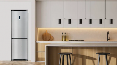 TCL TCL Refrigerator | RP456BLE0 | Energy efficiency class E | Free standing | Combi | Height 201 cm | No Frost system | Fridge net capacity 314 L | Freezer net capacity 142 L | Display | 39 dB | Silver RP456BLE0EU