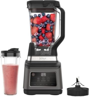 Ninja NINJA Mixer Blender 2in1 with Auto IQ | BN750EU | Tabletop | 1200 W | Jar material Plastic | Jar capacity 2.1+0.7 L | Ice crushing | Black/Silver BN750EU