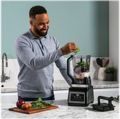 Ninja NINJA Mixer Blender 2in1 with Auto IQ | BN750EU | Tabletop | 1200 W | Jar material Plastic | Jar capacity 2.1+0.7 L | Ice crushing | Black/Silver BN750EU