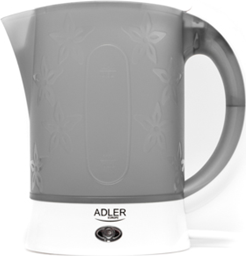 ADLER Travel Kettle AD 1268 Standard, Plastic, White, 600 W, 0.6 L AD 1268 | Elektrika.lv