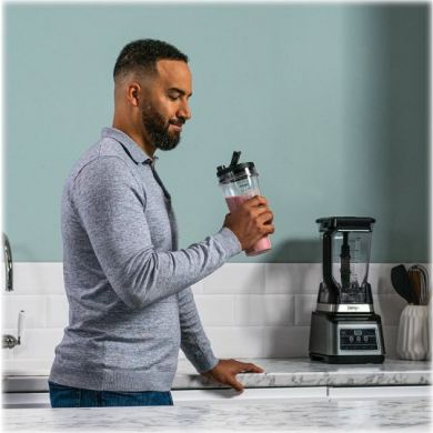 Ninja NINJA Mixer Blender 2in1 with Auto IQ | BN750EU | Tabletop | 1200 W | Jar material Plastic | Jar capacity 2.1+0.7 L | Ice crushing | Black/Silver BN750EU