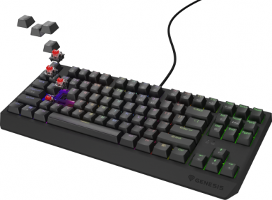 Genesis Genesis | THOR 230 | Mechanical Gaming Keyboard | Wired | US | Black | USB-A | Outemu Brown NKG-2079