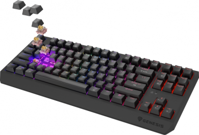Genesis Genesis | THOR 230 | Mechanical Gaming Keyboard | Wireless | US | Black | 2.4 GHz, Bluetooth, USB | Outemu Panda NKG-2107