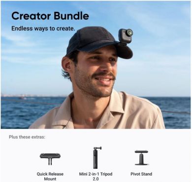 Insta360 ACTION CAMERA GO ULTRA CREATOR/CINSABEA/CREATORBLACK INSTA360 CINSABEA/CREATORBLAC | Elektrika.lv