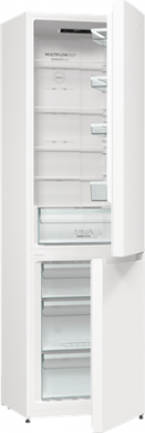 GORENJE Gorenje Refrigerator | NRK6202EW4 | Energy efficiency class E | Free standing | Combi | Height 200 cm | No Frost system | Fridge net capacity 235 L | Freezer net capacity 96 L | Display | 38 dB | White NRK6202EW4
