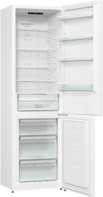 GORENJE Gorenje Refrigerator | NRK6202EW4 | Energy efficiency class E | Free standing | Combi | Height 200 cm | No Frost system | Fridge net capacity 235 L | Freezer net capacity 96 L | Display | 38 dB | White NRK6202EW4