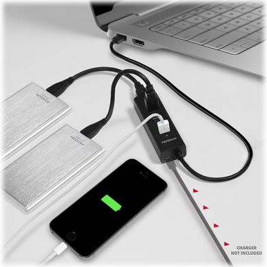 AXAGON AXAGON Four-port USB 3.0 hub with fast charging and power support | HUE-S2B HUE-S2B