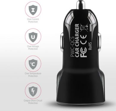 AXAGON AXAGON Dual car charger, 31.5W | PWC-QC5 PWC-QC5