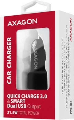 AXAGON AXAGON Dual car charger, 31.5W | PWC-QC5 PWC-QC5