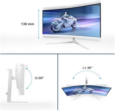 Philips Philips | 34M2C5501A/00 | 34 " | VA | WQHD | 21:9 | 180 Hz | 1 ms | 3440 x 1440 pixels | 300 cd/m&sup2; | HDMI ports quantity 2 | White 34M2C5501A/00