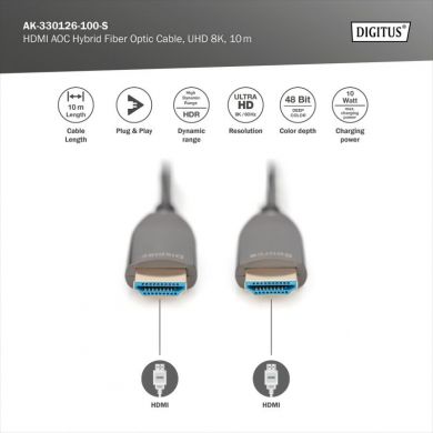 Digitus  Digitus Connection Cable | HDMI to HDMI | 10 m AK-330126-100-S