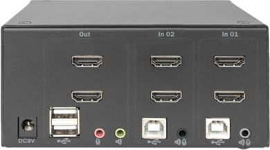 Digitus  Digitus KVM Switch, 2 Port, Dual Display, 4K, HDMI | DS-12860 DS-12860