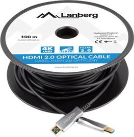 Lanberg Lanberg CA-HDMI-20FB-1000-BK | HDMI to HDMI | 100 m CA-HDMI-20FB-1000-BK