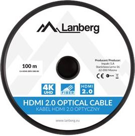 Lanberg Lanberg CA-HDMI-20FB-1000-BK | HDMI to HDMI | 100 m CA-HDMI-20FB-1000-BK