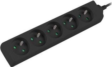 Lanberg Lanberg Cable Power Strip, 5X French Outlets Quality-Grade Copper, 3 m | PS0-05E-0300-BK PS0-05E-0300-BK