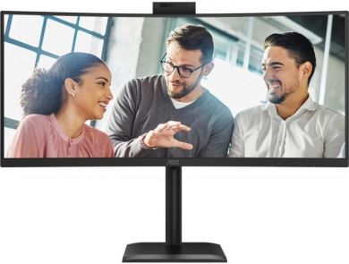 AOC AOC | CU34E4CW | 34 " | VA | UWQHD | 120 Hz | 4 ms | 3440 x 1440 pixels | 350 cd/m&sup2; | HDMI ports quantity 2 | Black CU34E4CW