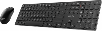 MSI MSI | FORGE K210 | Keyboard and Mouse Set | Wireless | Mouse included | US | Black | Scissor FORGE K210 W COMBO