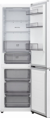 LG LG Refrigerator | GBBSJ1CCSW | Energy efficiency class C | Free standing | Combi | Height 186 cm | Fridge net capacity 220 L | Freezer net capacity 113 L | Display | 34 dB | Super White GBBSJ1CCSW