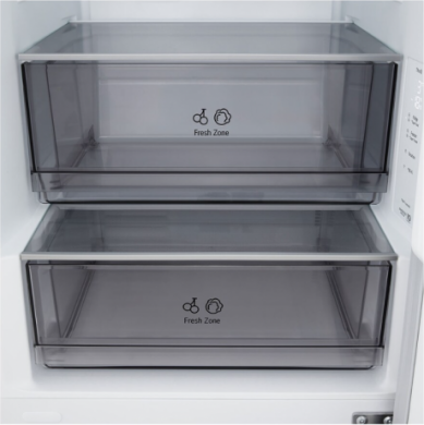 LG LG Refrigerator | GBBSJ1CCSW | Energy efficiency class C | Free standing | Combi | Height 186 cm | Fridge net capacity 220 L | Freezer net capacity 113 L | Display | 34 dB | Super White GBBSJ1CCSW